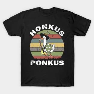 funny halloween witches duck cute honkus ponkus T-Shirt